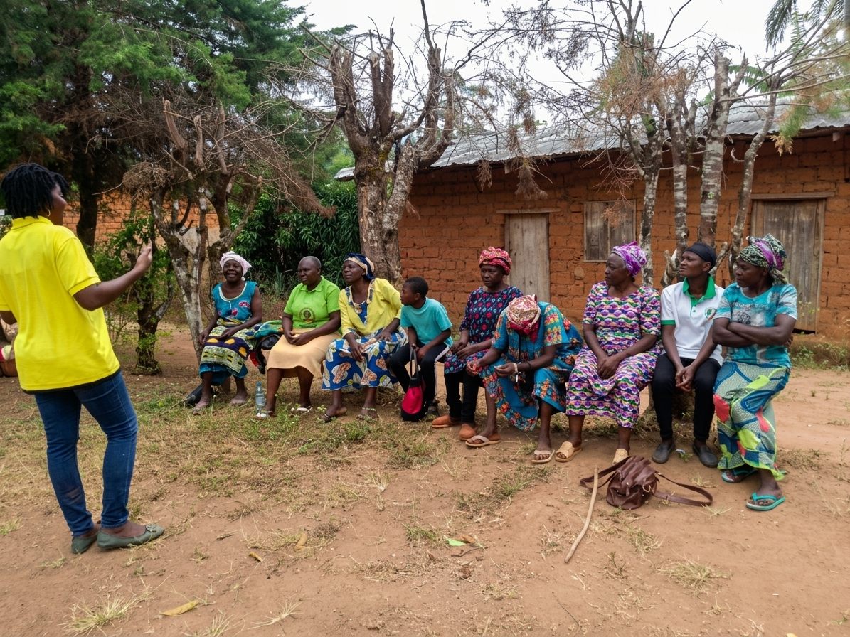 Encouraging families in Bome Village