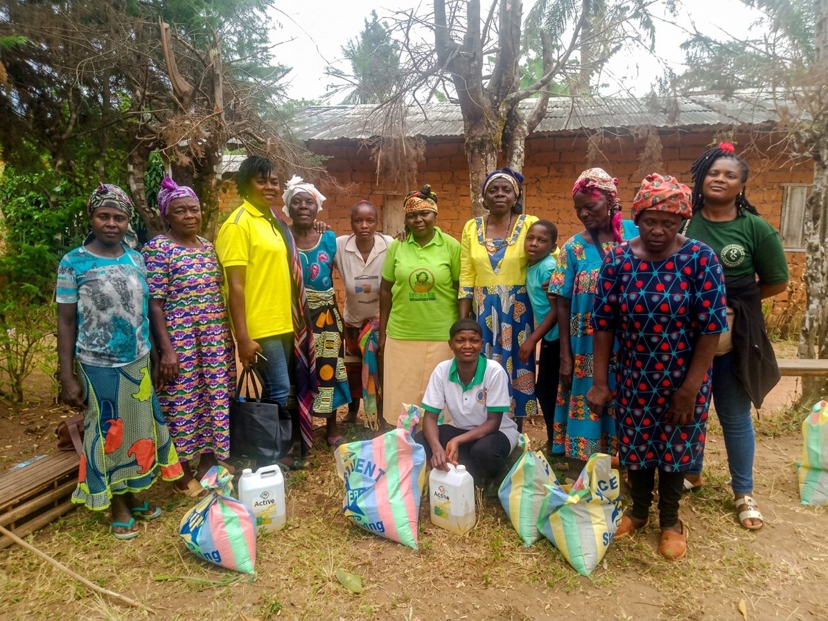 Families supported in Bome Village, North West Region