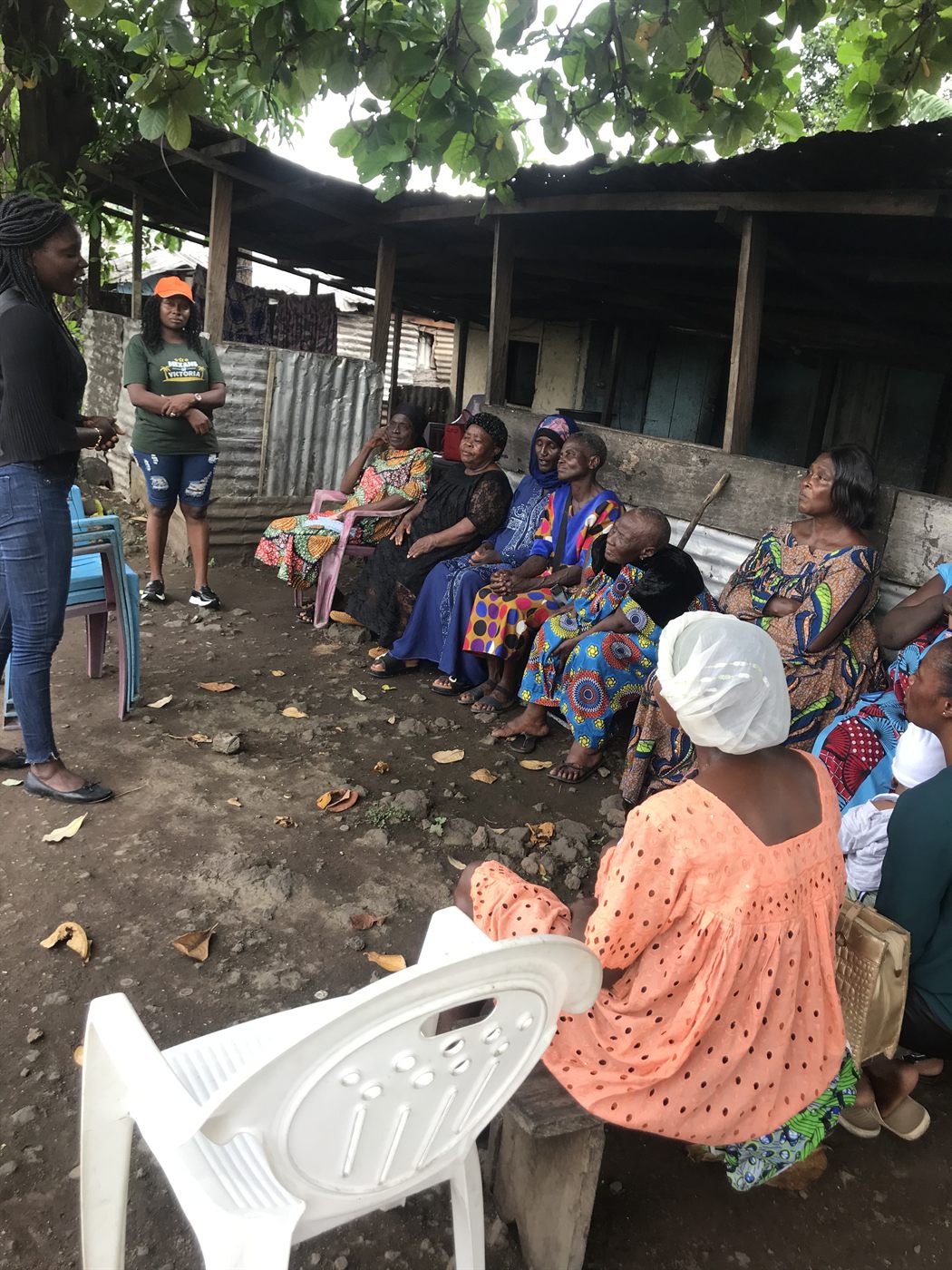 An outreach gathering — the heart of Be Hope of Glory's work