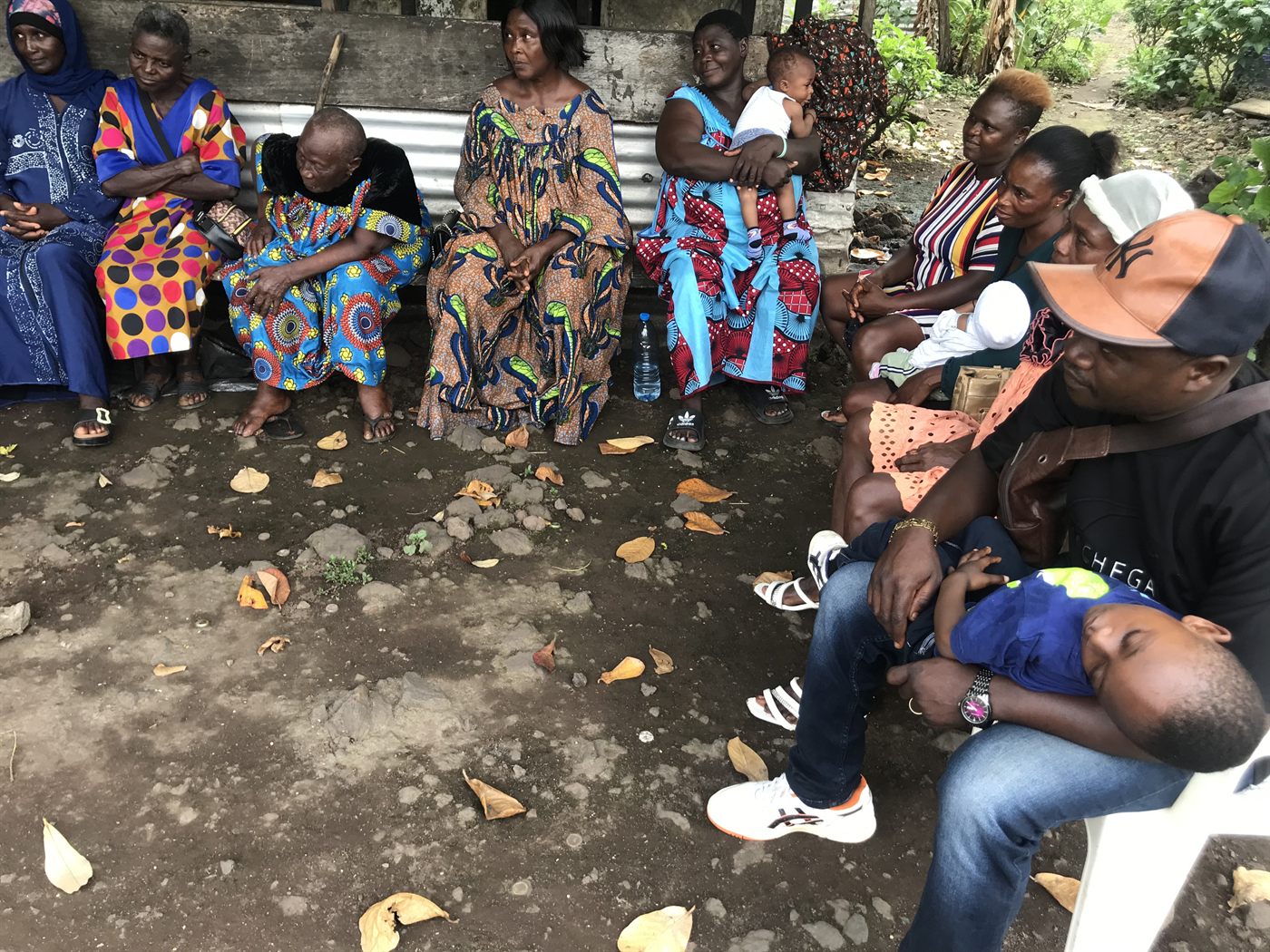 A community receiving support